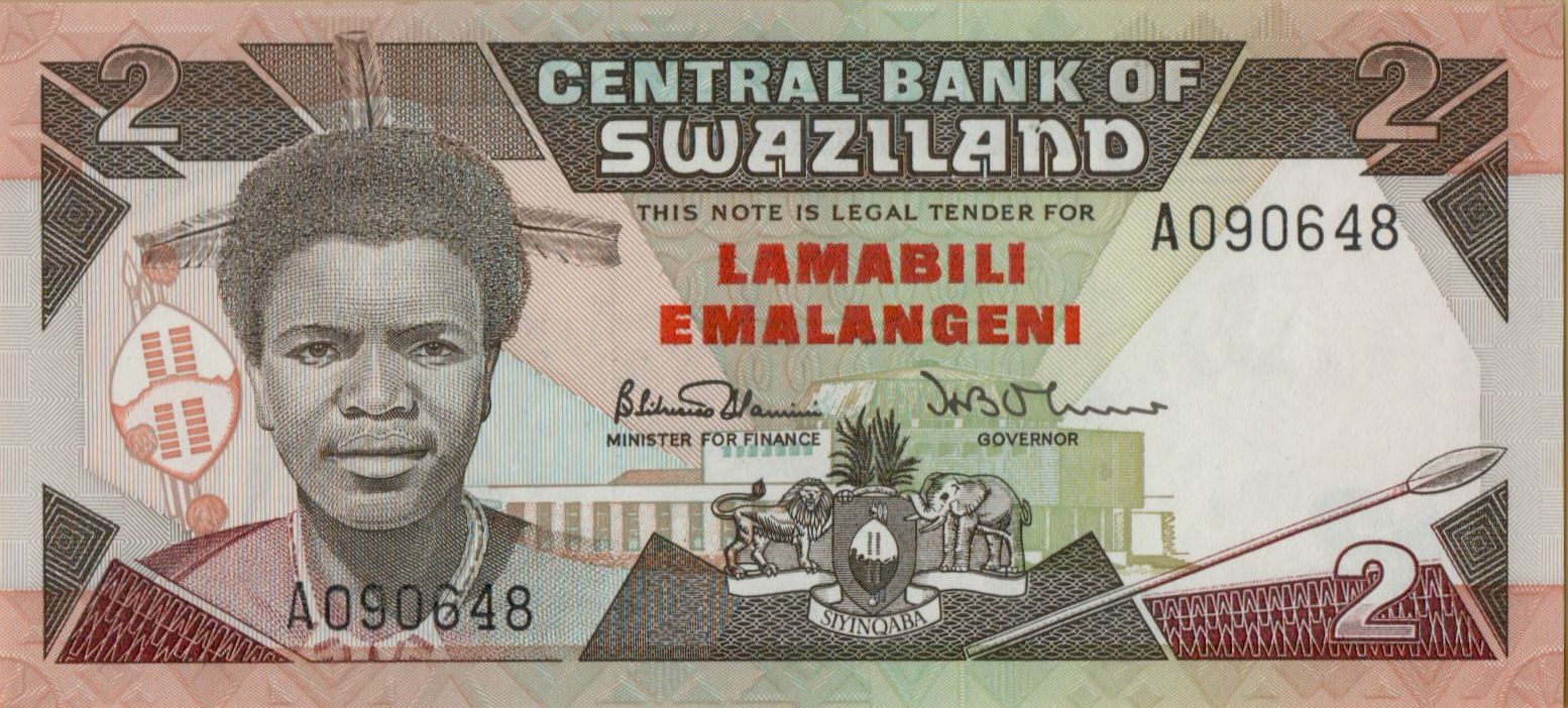 Swaziland 2 1987 UNC P-13